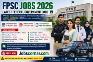 FPSC Jobs 2026 latest