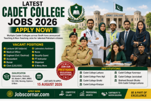 Latest Cadet College Jobs 2026 Apply Now