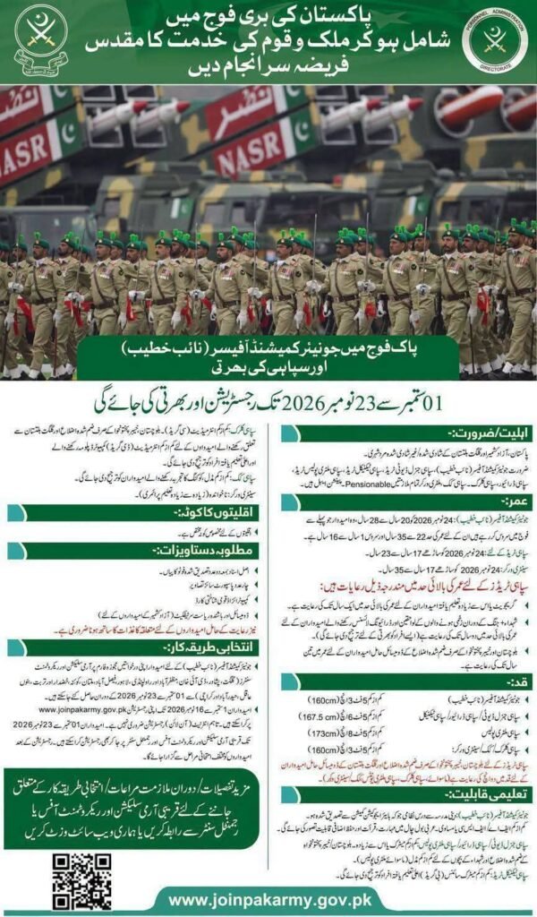 Join Pak Army