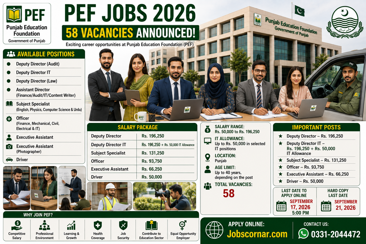 PEF Jobs 2026 latest